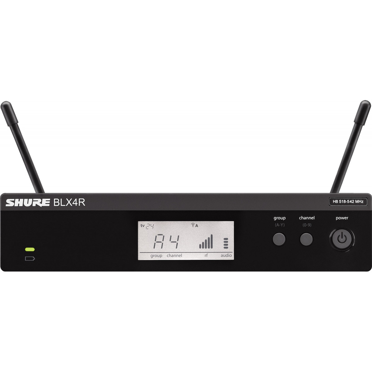 Receptor inalámbrico BLX4 enracable. 518-542MHz.