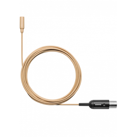 Lavalier Omni. Palabra. Sens. Baja. Cable 1.6mm MDOT. Beige. Acc Inc