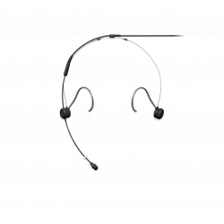 Diadema Omnidireccional. Cable 1.6mm MTQG. Negro.