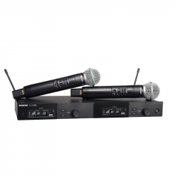 Sistema Inalámbrico de mano BETA58A Dual y receptor Dual. 650-694MHz