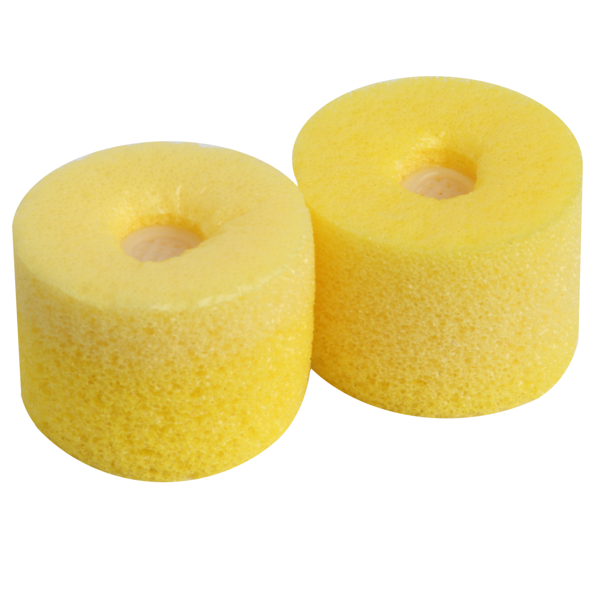 Kit 10 Almohadillas Espuma para Earphones. Color amarillo.