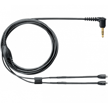 Cable Recambio 115cm con jack acodado para Auriculares SE. Negro