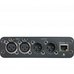 Interfaz de Audio 2 canales Dante-Analógico/Analógico a DANTE. XLR