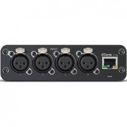 Interface de Audio de 4 canales analógicos a DANTE. Conexión XLR3