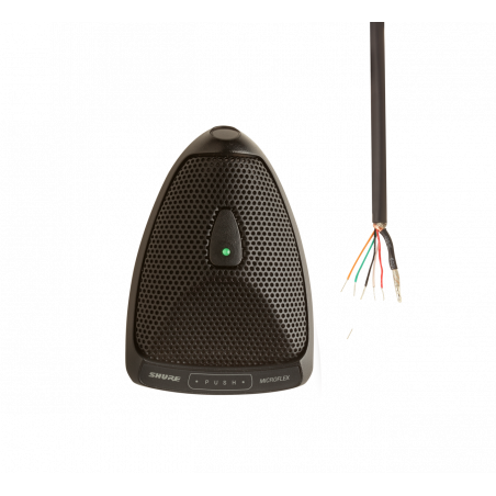 Mic. mini Superficie Supercard. Interruptor y LED. Salida cable inferior.