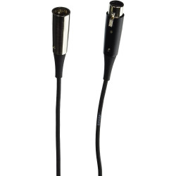 Cable de micro Triple-Flex Switchcraft XLR3MX/XLR3FX de 7,5m. Cromado.