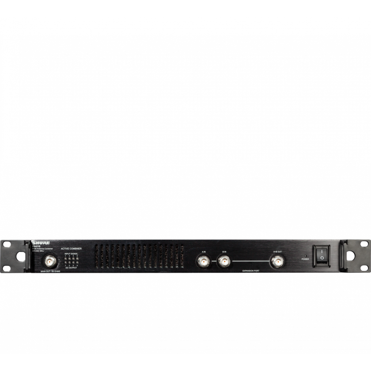 Combinador activo toda banda 470-865 MHz de 4 antenas para PSM 1U rack