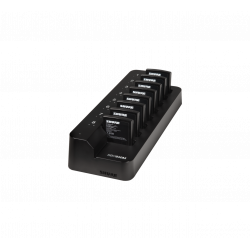 Cargador 8 baterías SB910M para ADX1M con Ethernet. Con fuente