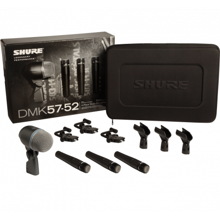 Kit Micrófonos para Batería incluye 3 x SM57 y 1 x Beta52