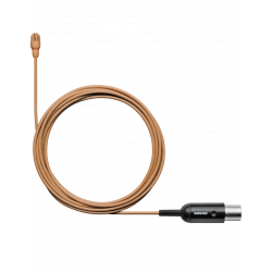 Lavalier Omni. Natural. Sensibilidad Alta. Cable 1.6mm Conector MTQG. Cacao