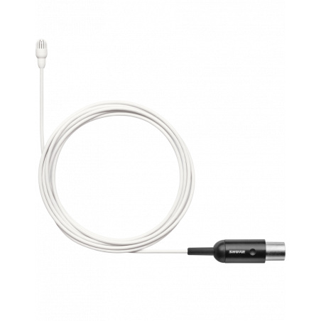 Lavalier Omni. Natural. Sensibilidad Alta. Cable 1.6mm MTQG. Blanco