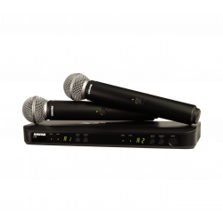 Sistema inalámbrico Dual de mano SM58. 518-542MHz.