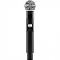 Transmisor de mano QLX-D con cápsula SM58. 534-598 MHz