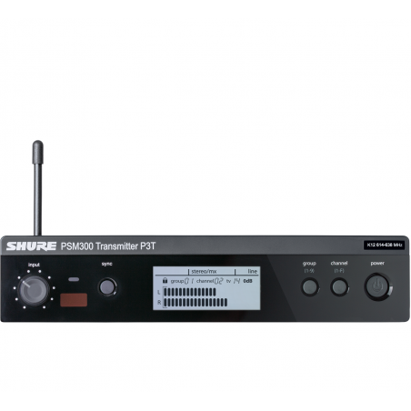 Transmisor PSM300 Inalámbrico UHF hasta 15 sistemas compat. 606/630 MHz.