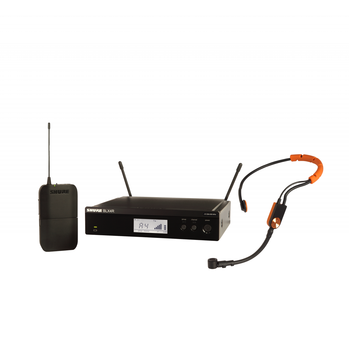 Sistema inalámbrico SM31FH de Diadema con receptor enracable. 606-630MHz.