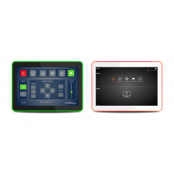 Panel de control táctil Velocity de 10" VESA Mount con Gateway LED, acabado blanco. **PROXIMAMENTE**