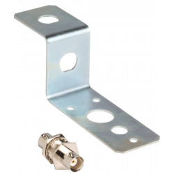 Soporte y adaptador BNC para montaje remoto de antena.