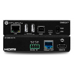 Transmisor OMEGA 4K/UHD HDMI y USB sobre HDBaseT (100mts), Control y PoE.