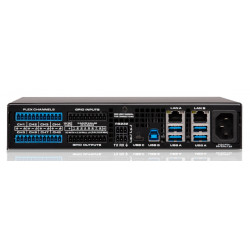 Procesador Q-SYS Core de QSC con E/S analógicas y en red (64x64 Ch. 8 I/O Flex. 8x8 USB. 2x Voip. 8x8 GPIO. 1/2u 19")