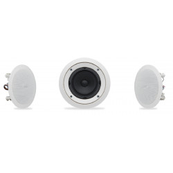Caja de techo todo rango 4.5", 140º conico. 6W 70/100V. Sin backan.
