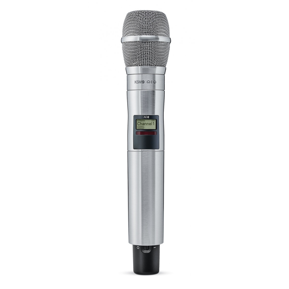 Transmisor de mano con Cápsula KSM9. Color níquel. 470 - 636 MHz