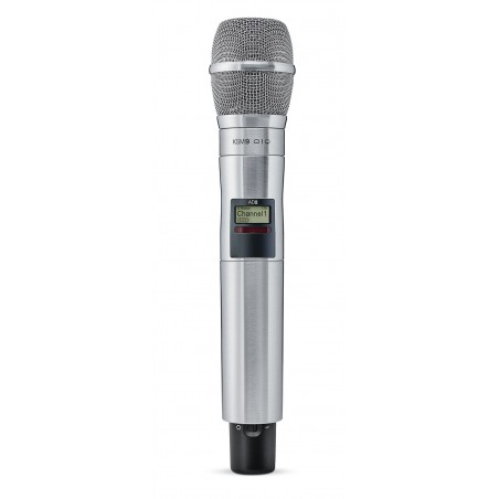 Transmisor de mano con Cápsula KSM9. Color níquel. 470 - 636 MHz