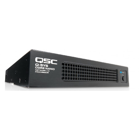 Procesador de audio, video y control Core Q-Sys 64x64 Ch. 8x8 USB. 2x Voip. 1/2u 19"