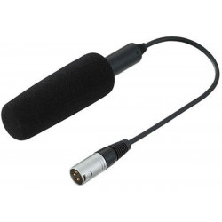 Micrófono de cañón monocanal. Conector XLR de 3 pins