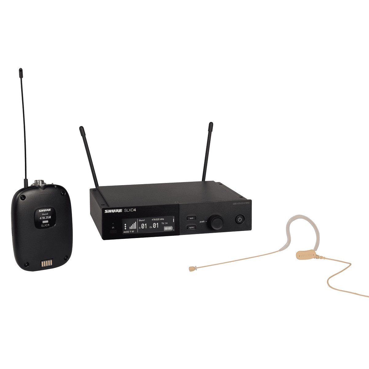 Sistema Inalámbrico diadema MX153T con receptor Single. 518-562MHz