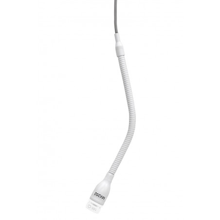 Micrófono mini-condens Cardioide con Previo para montaje. Blanco.
