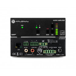 Amplificador 60W, 4/8 Ohm x2, 24V/70V/100V x1