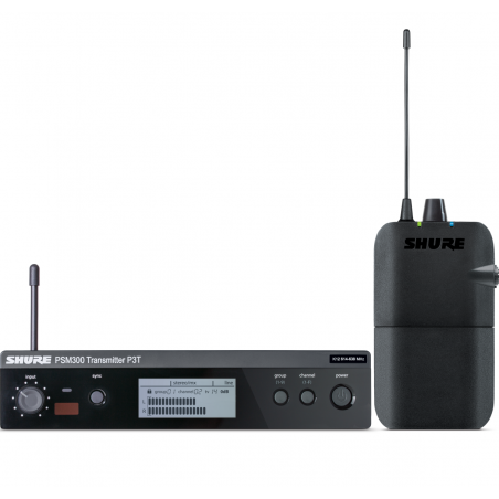 Sistema PSM300 con Transmisor P3T y Receptor P3R. 606-630 MHz.