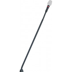 Micrófono Flexo 38cm Anillo Rojo Sin Previo Sin Cápsula. Negro