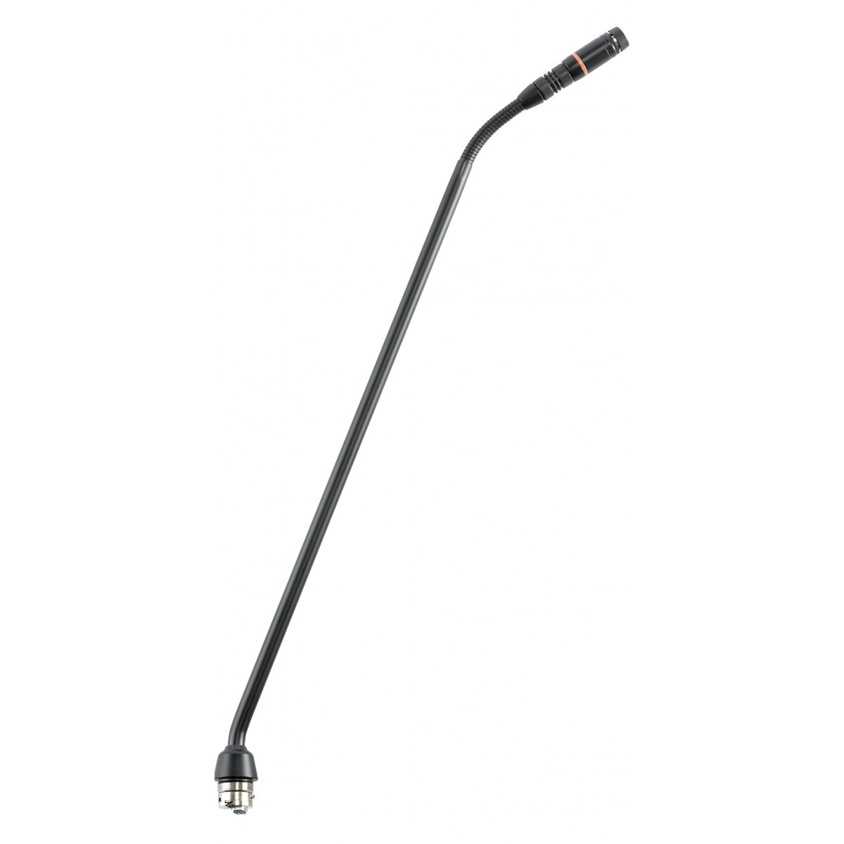 Micrófono Flexo 38cm Anillo Rojo Cardioide Sin Previo. Negro