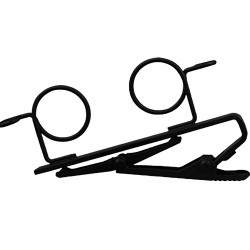 Clip de corbata para dos micrófonos