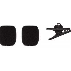 Kit con pinza clip y 2 antivientos para SM35