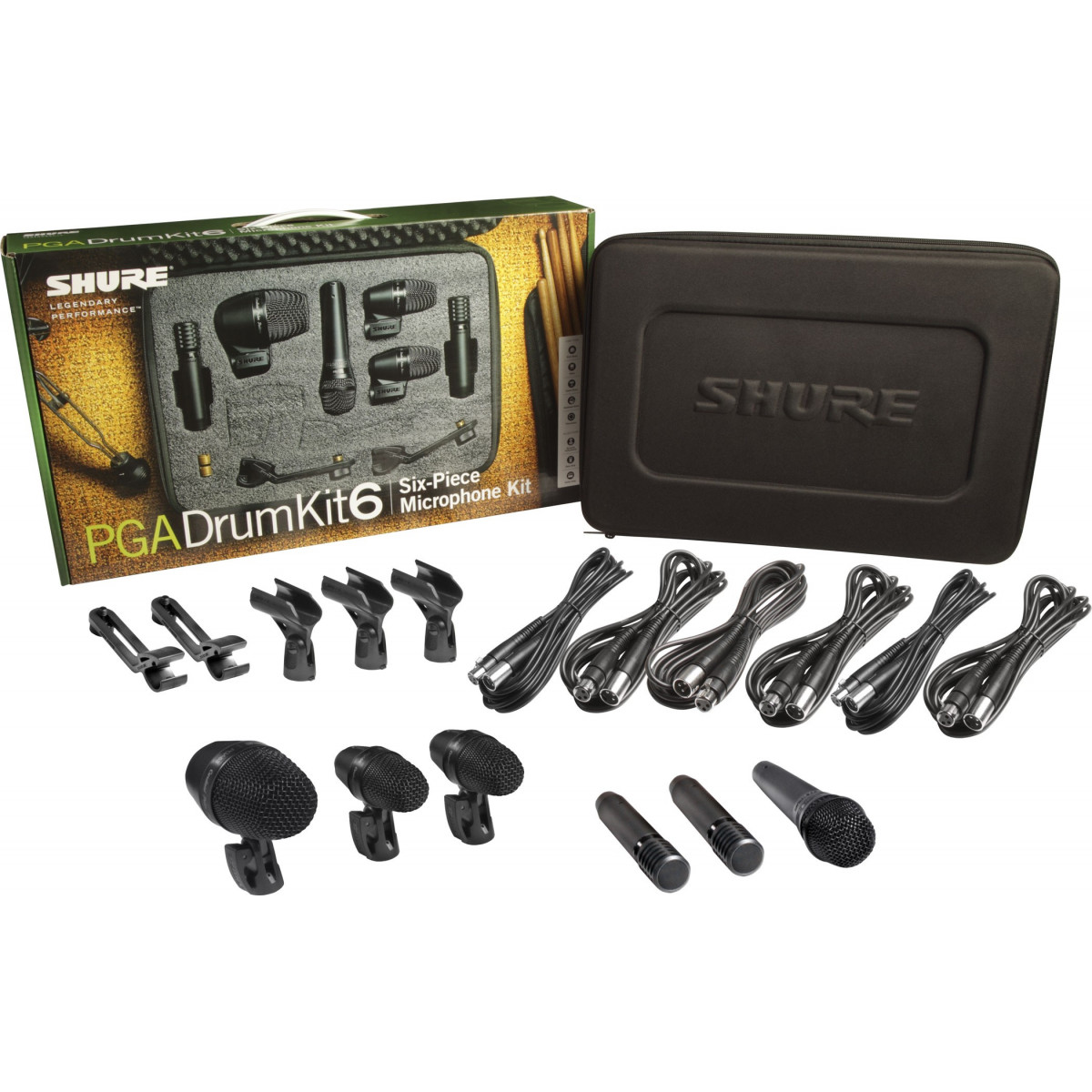 Kit micrófonos para batería incluye 1xPGA52 1xPGA57 2xPGA56 2xPGA81
