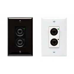 Panel pared 2 Entradas XLR/Combo DANTE/AES67 Axiom Compatible. POE. B&N