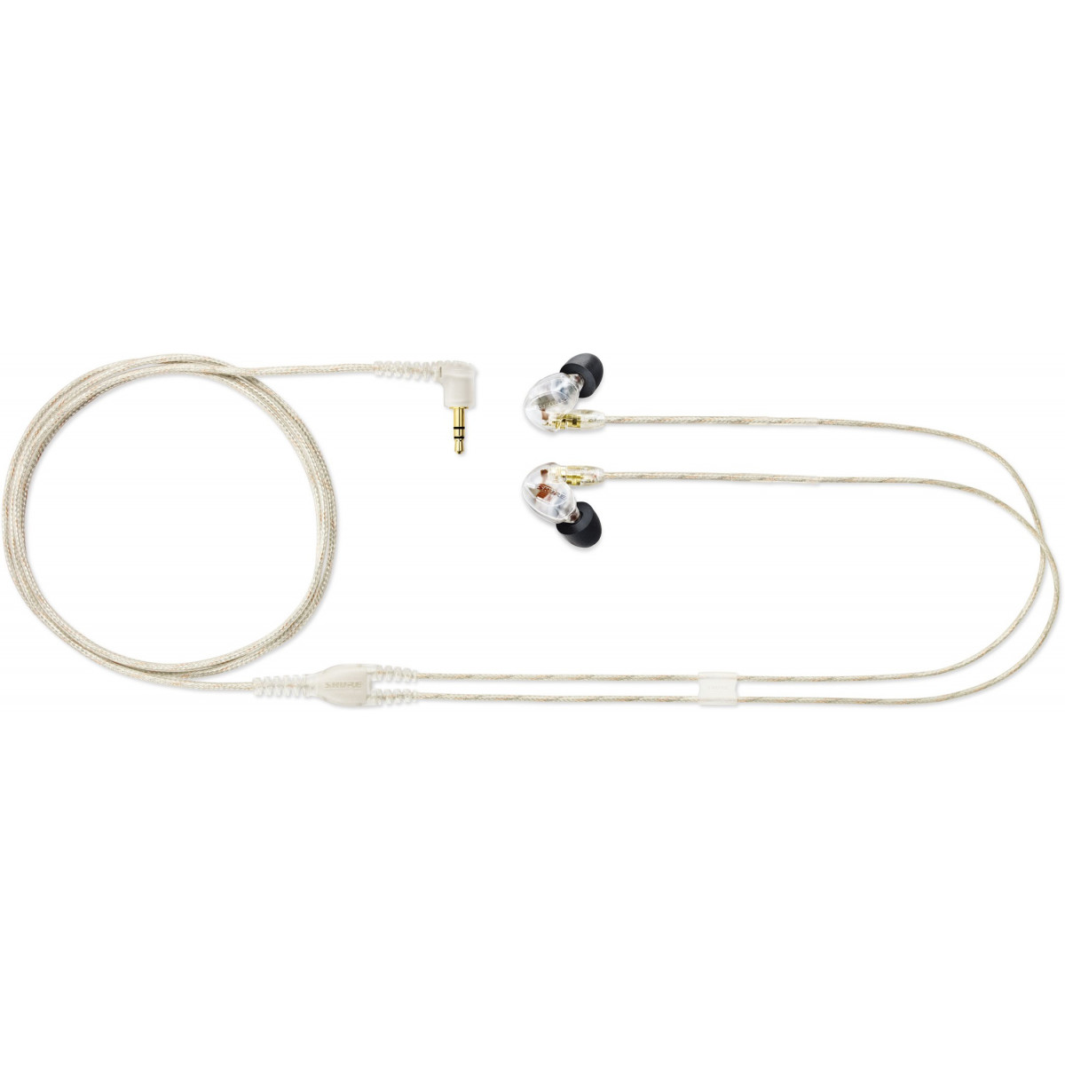 Auricular Intracanal Aislante doble transductor. Acabado transparente