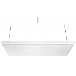 Micrófono array de techo MXA920 cuadrado y en color blanco.