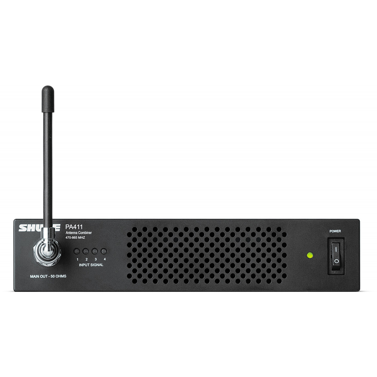 Combinador Activo Toda Banda para 4 Antenas 1/2U rack. 630-654 MHz.