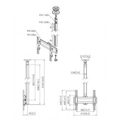 CT243044B Soporte a techo fijas