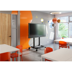 RISE 5208 Trolley con soporte elevador de pantalla eléctrico 80 mm/s (negro, EU)