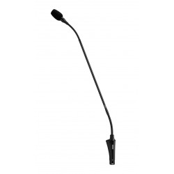 Micrófono Flexo 48cm Cardioide con previo y pulsador. Negro.