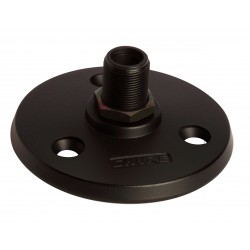 Base para Montaje de micro en Superficie rosca 5/8". Negro.