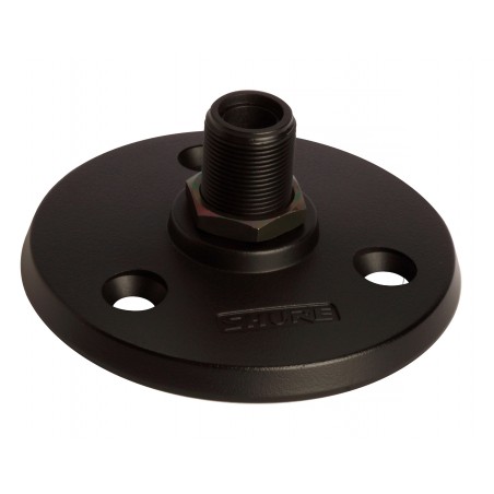 Base para Montaje de micro en Superficie rosca 5/8". Negro.