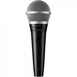 Shure PGA48-XLR-E: Micrófono dinámico vocal con pinza y cable XLR
