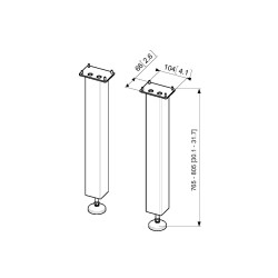 PFA 9117 Soporte de montaje a suelo para PFWE 7150