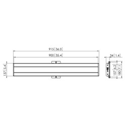 PFB 3409 Barra de Interfaz horizontal
