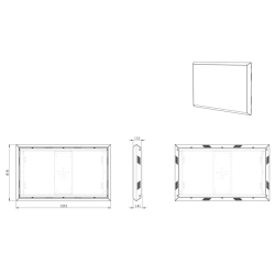 POA 9602 Marco para exteriores para LG 55XE4F